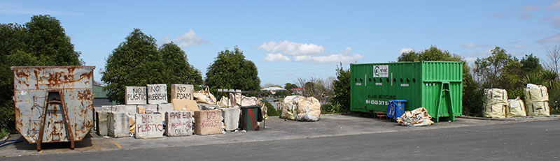 Recycling at the refuse transfer stations