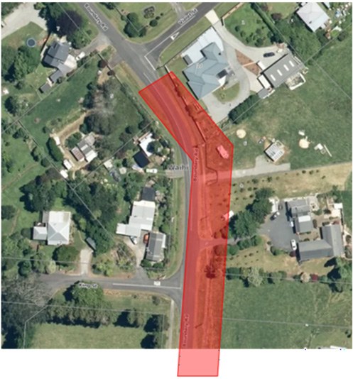 Water supply maintenance area - Boundary Rd and King St, Waihī