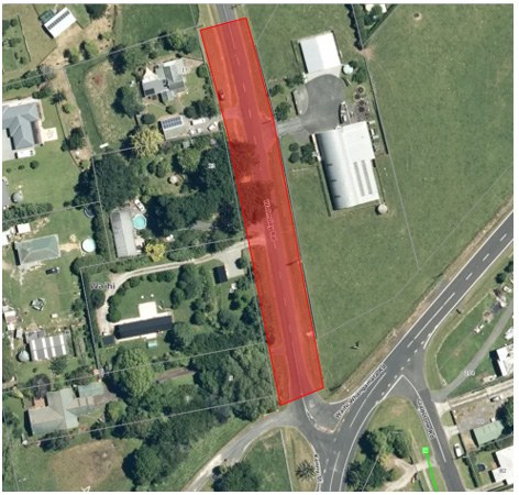 Water supply maintenance area - Walmsley Road, Waihī